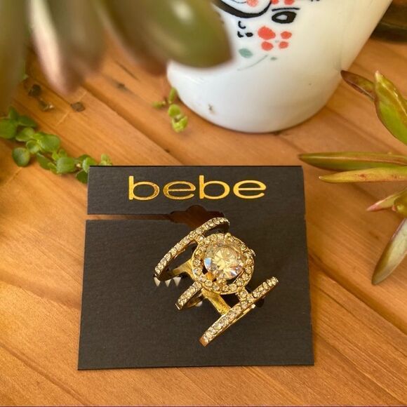 bebe Statement Ring $16 each or bundle 3 for $25 - Picture 1 of 8